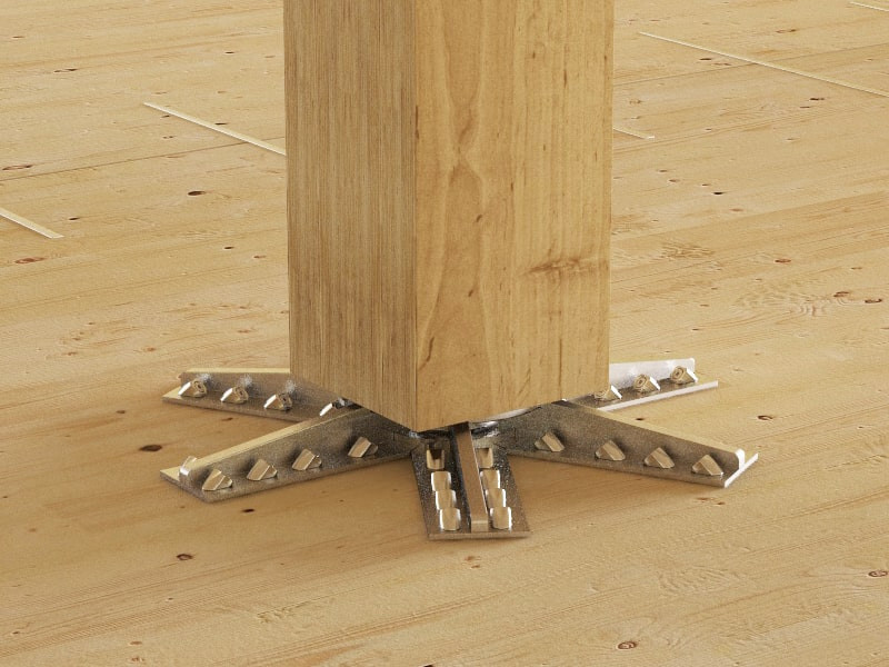 clt-floor-column-connections