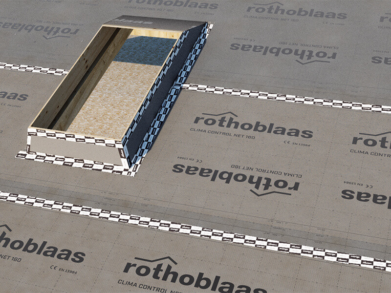 membrane with variable vapour diffusion and reinforcement grid